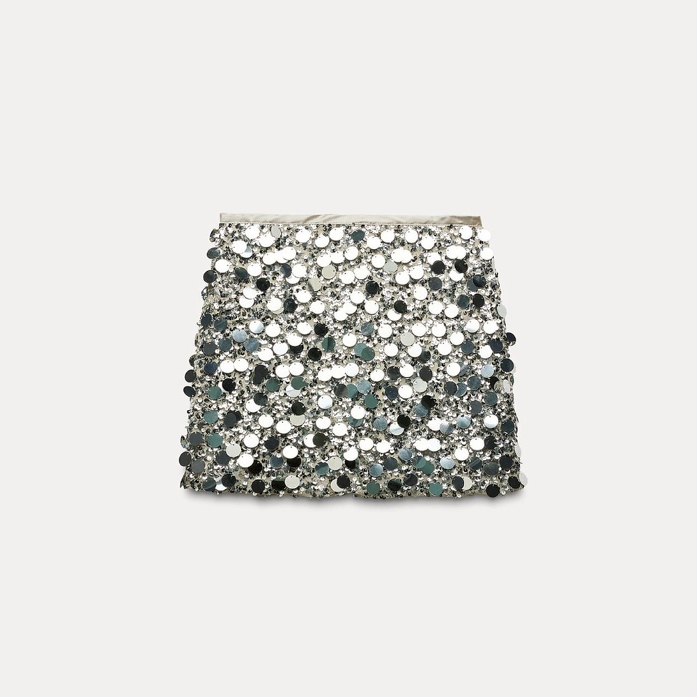 Zara Sequin Mini Skirt